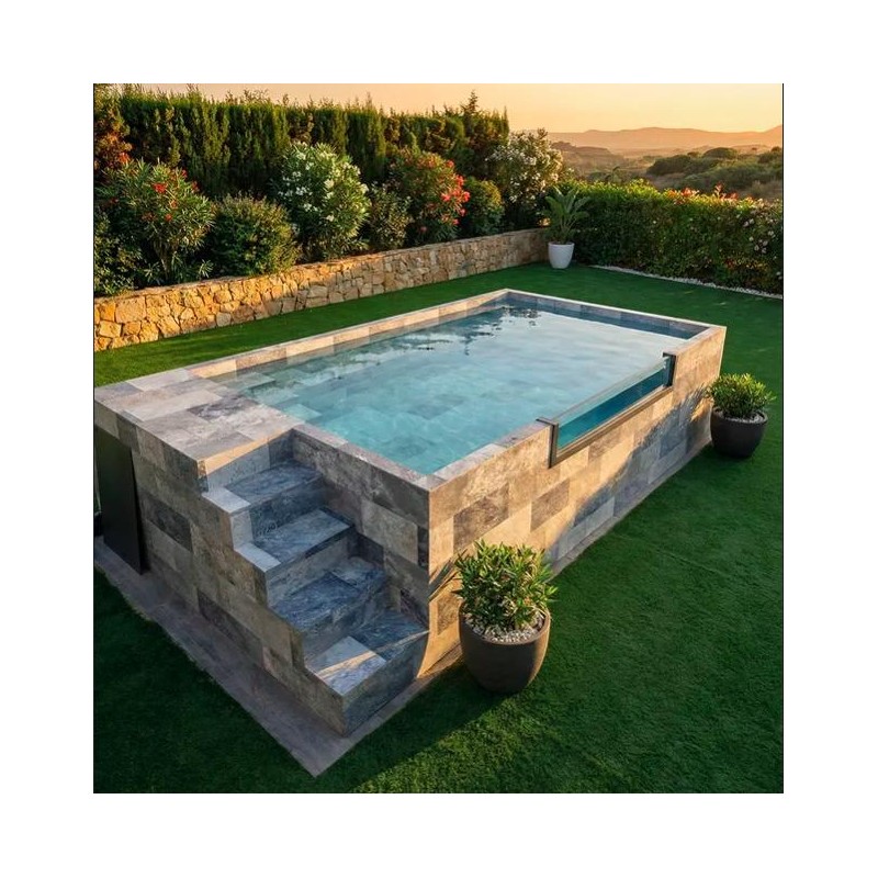 Piscina elevada rectangular Miami