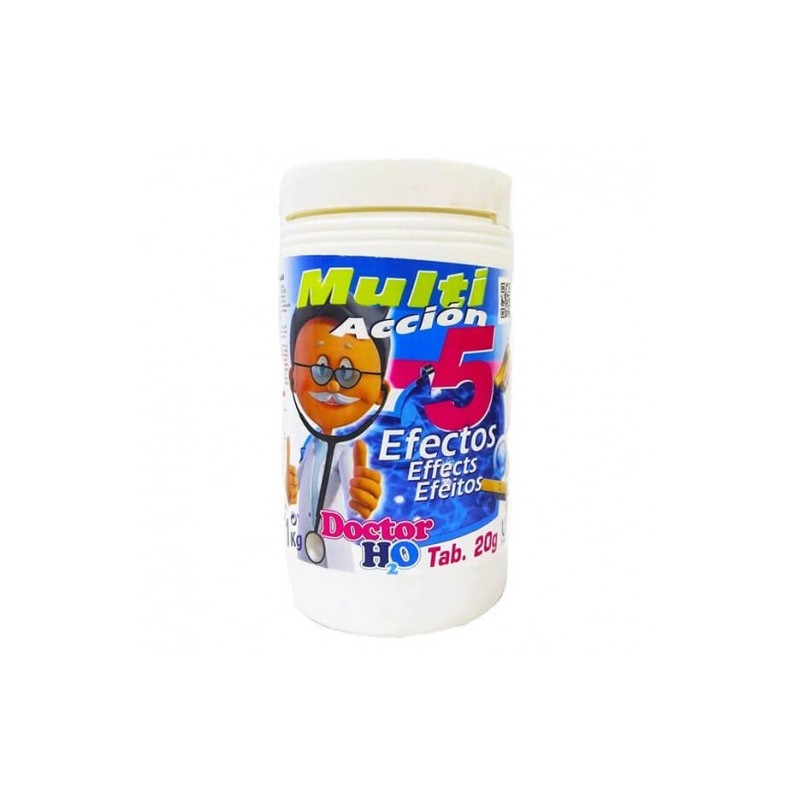 Cloro pastillas 5 efectos 1kg