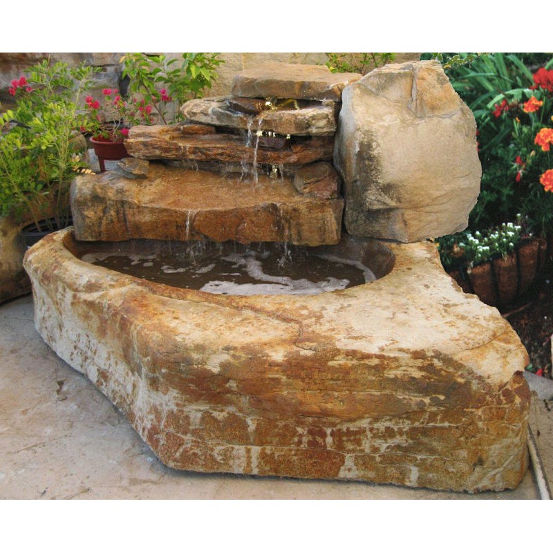 Fuente de piedra para piscina C1