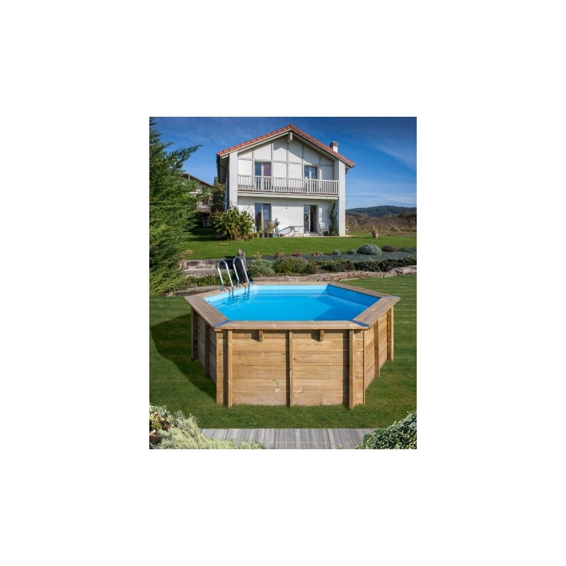 Piscina desmontable de madera Vanille 2 Redonda Gre