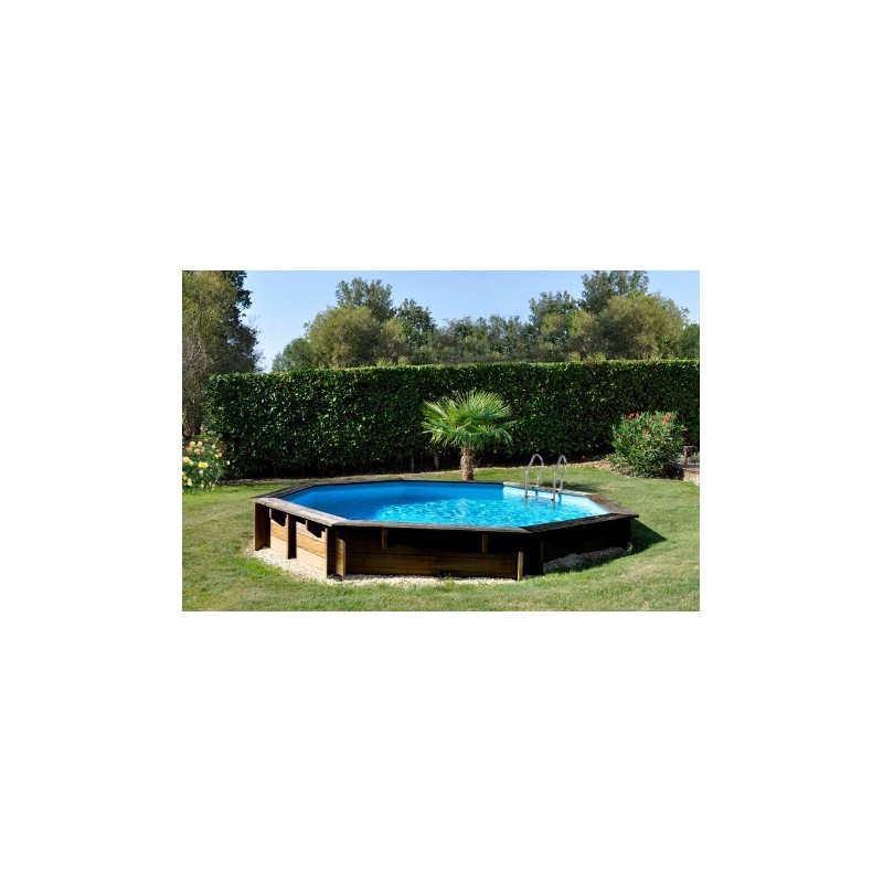 Piscina desmontable de madera Vasto Redonda Gre