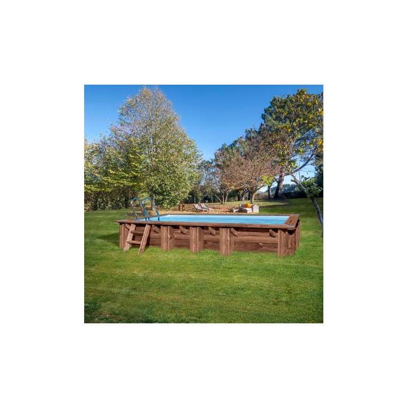 Piscina desmontable de madera Mango Rectangular Gre