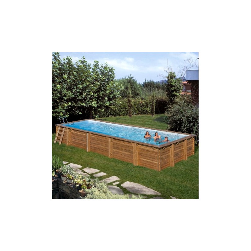 Piscina desmontable de madera Mint Rectangular Gre