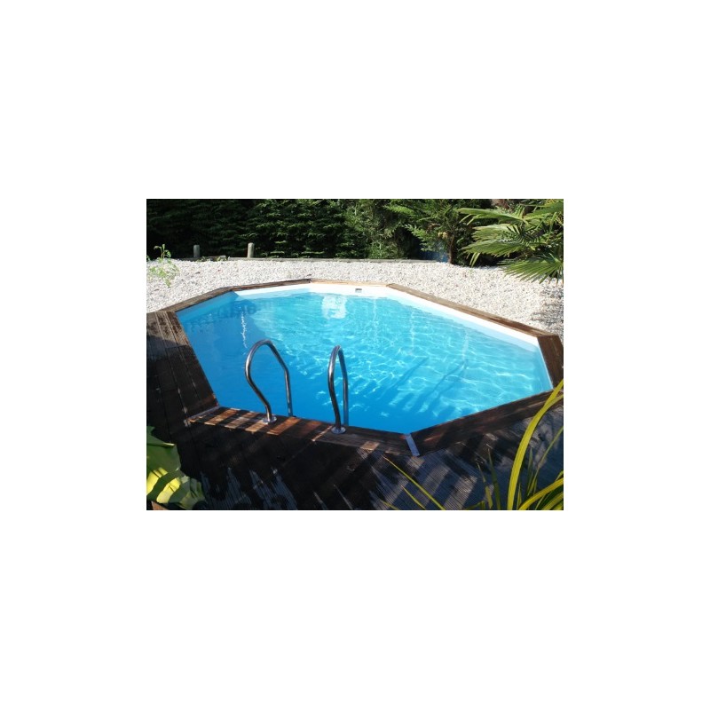 Piscina desmontable de madera Grenade 2 Ovalada Gre